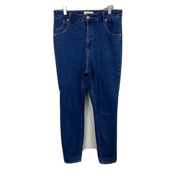 Rolla's Eastcoast Ankle Jeans 30 Womens High Rise Super Skinny Blue Stretch - Picture 1 of 9